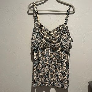 PRICE DROP! NWT Torrid Shirred Babydoll Tank top size 3